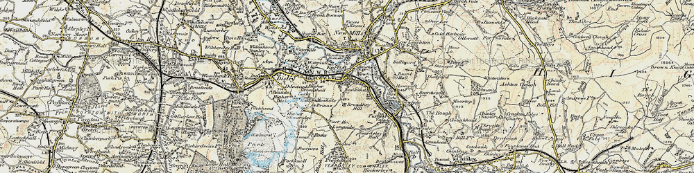 Old map of Newtown in 1902-1903