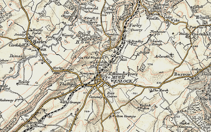 Old map of Newtown in 1902