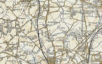 Old map of Newtown in 1902