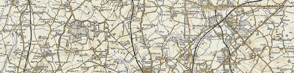 Old map of Newtown in 1902