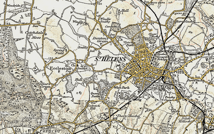 Old map of Newtown in 1903