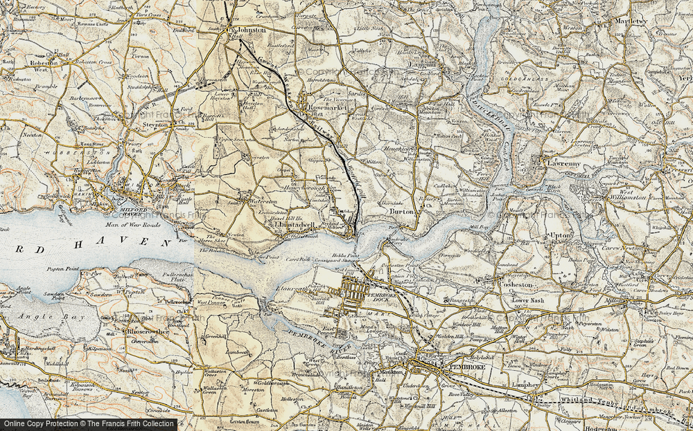 Old Map of Neyland, 1901-1912 in 1901-1912
