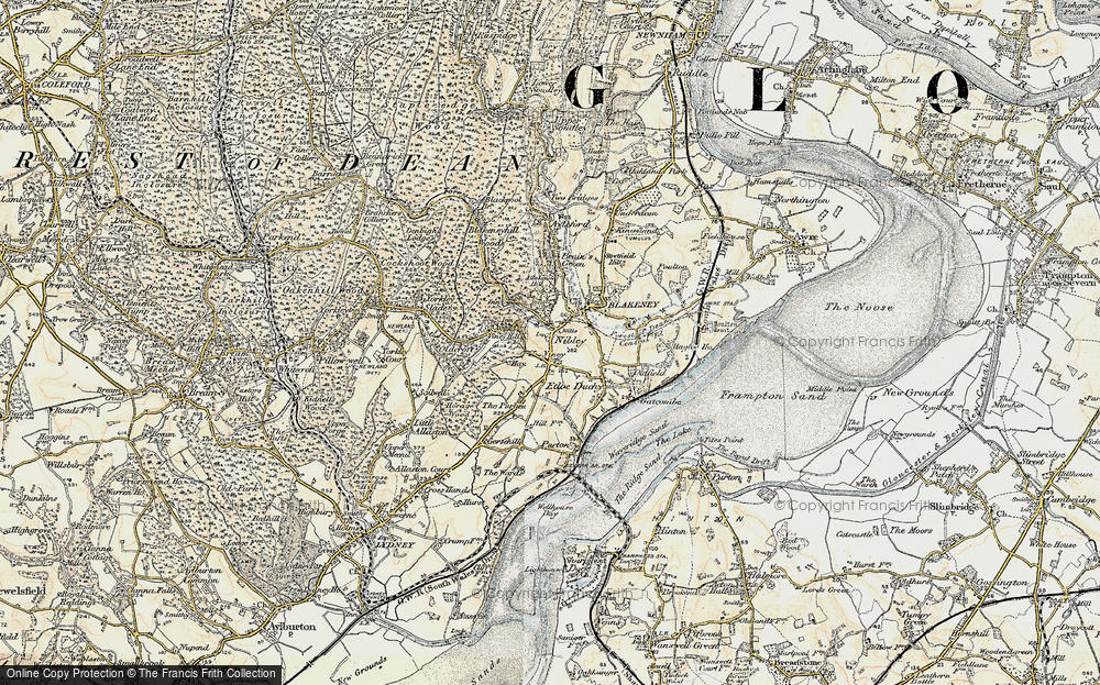 Old Map of Nibley, 1899-1900 in 1899-1900