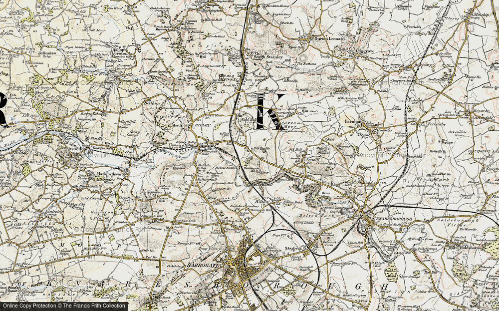 Old Map of Nidd, 1903-1904 in 1903-1904