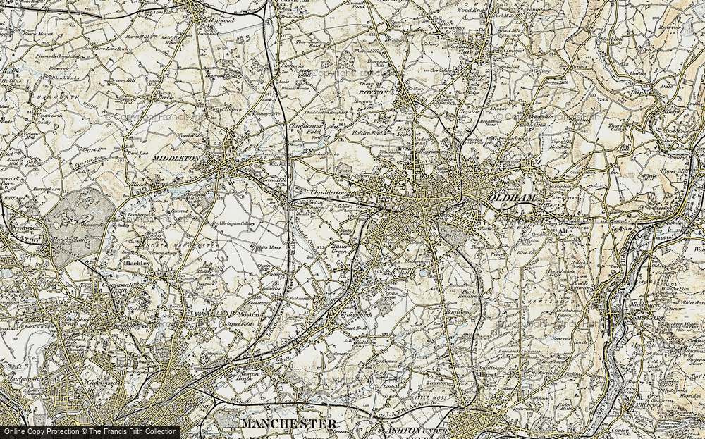 Old Map of Nimble Nook, 1903 in 1903