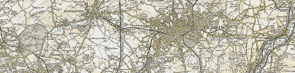 Old map of Nimble Nook in 1903