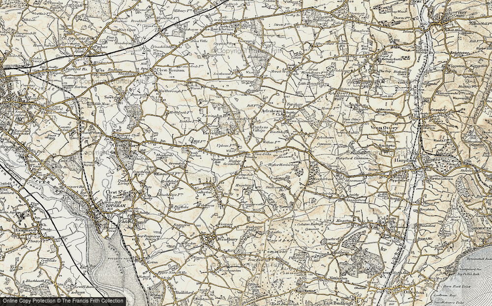 Old Map of Nine Oaks, 1899 in 1899