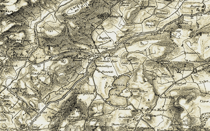 Old map of Brandedleys in 1904-1905
