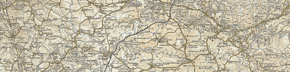 Old map of Wissett's Wood in 1901-1902