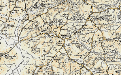 Old map of Ninfield in 1898