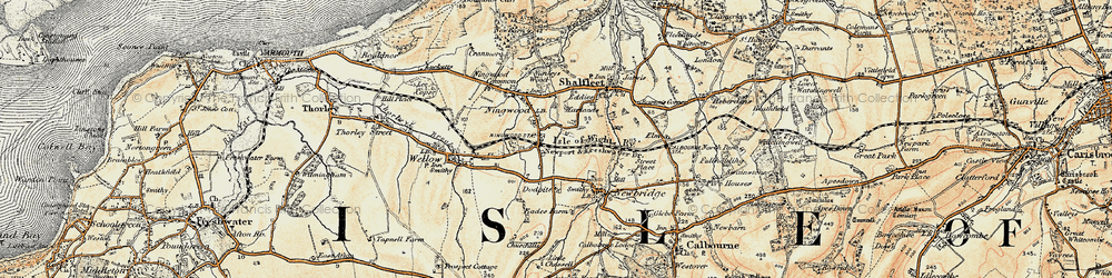 Old map of Ningwood in 1899-1909
