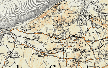 Old map of Ningwood Common in 1899-1909