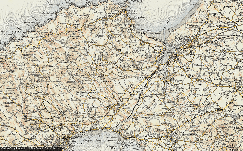 Old Map of Ninnes Bridge, 1900 in 1900