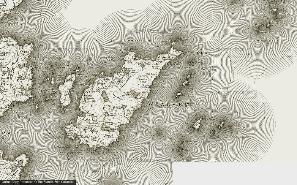 Old Map of Nisthouse, 1912 in 1912