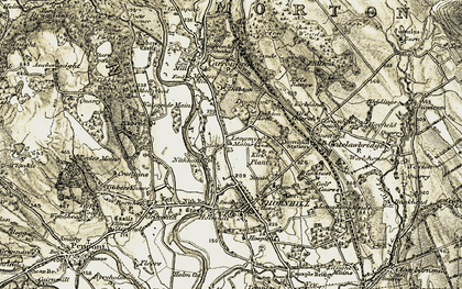 Old map of Nithbank in 1904-1905
