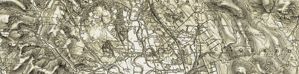Old map of Nithbank in 1904-1905