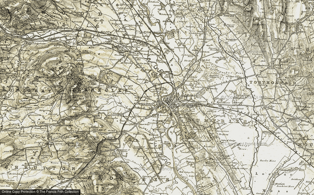 Old Map of Nithside, 1901-1905 in 1901-1905