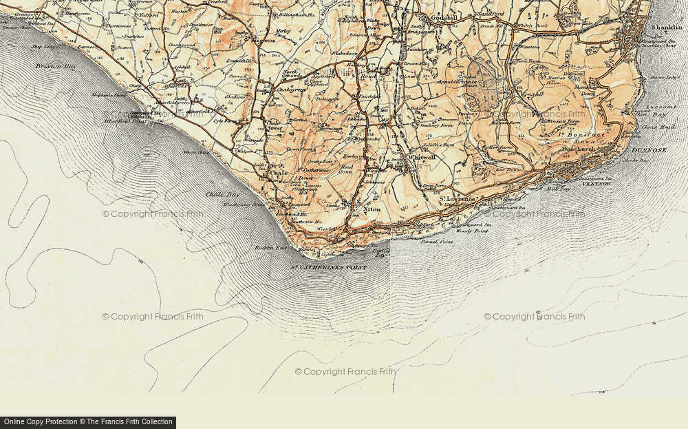 Old Map of Historic Map covering Binnel Bay in 1899