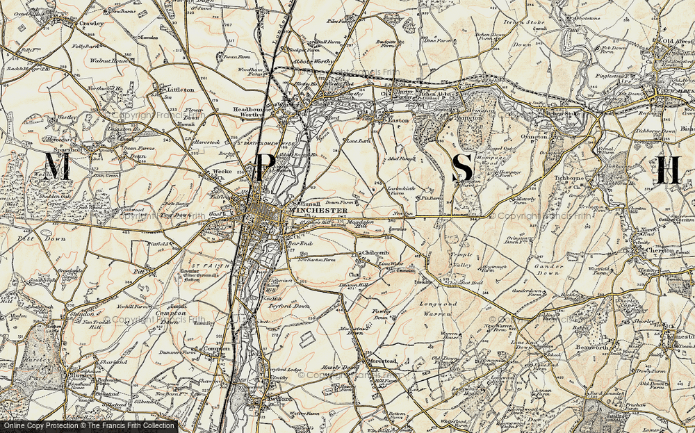 Old Map of No Man's Land, 1897-1900 in 1897-1900