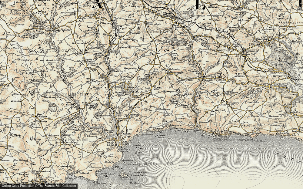 Old Map of No Man's Land, 1900 in 1900