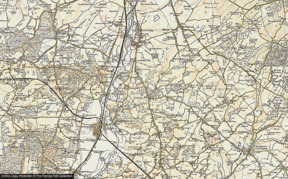 Old Map of Nob's Crook, 1897-1909 in 1897-1909