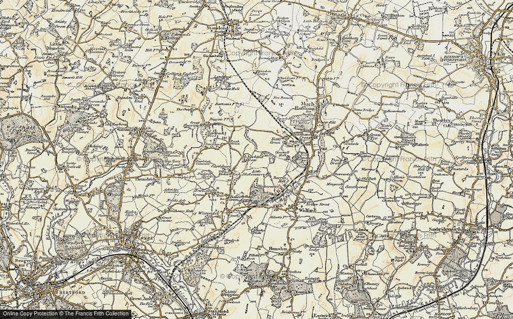 Old Map of Nobland Green, 1898-1899 in 1898-1899