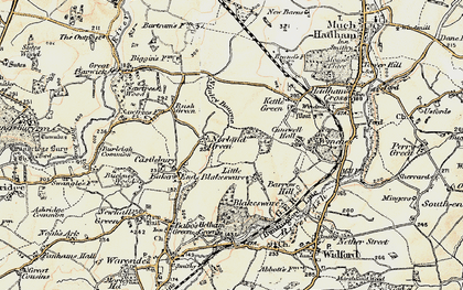 Old map of Nobland Green in 1898-1899