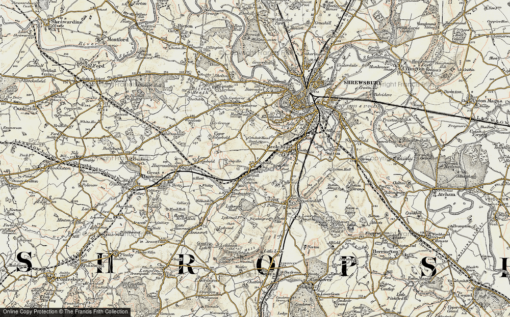Old Map of Nobold, 1902 in 1902