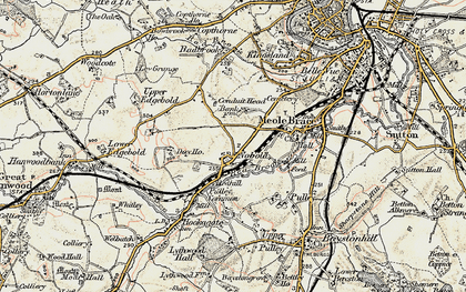 Old map of Nobold in 1902
