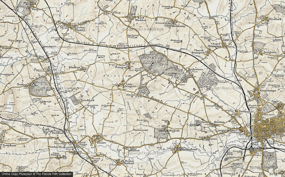 Old Map of Nobottle, 1898-1901 in 1898-1901