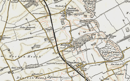 Old map of Nocton in 1902-1903