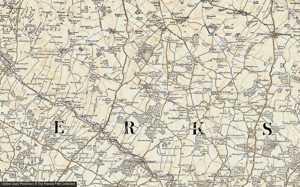 Old Map of Nodmore, 1897-1900 in 1897-1900