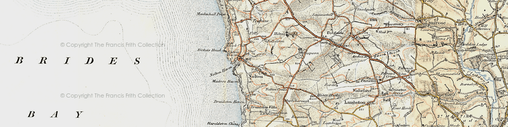 Old map of Nolton in 0-1912