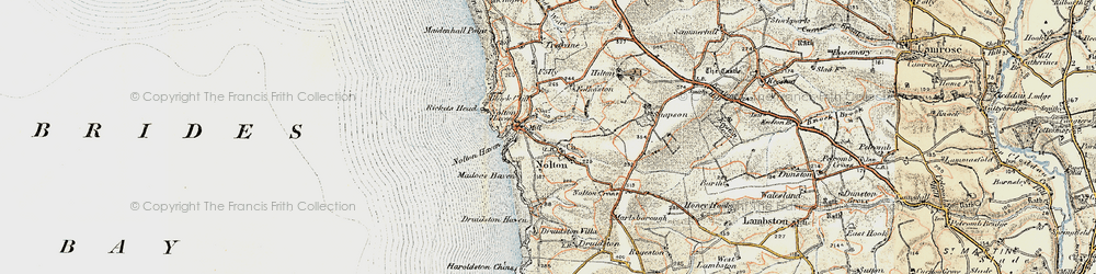 Old map of Nolton Cross in 0-1912