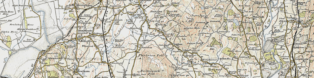 Old map of Nook in 1903-1904