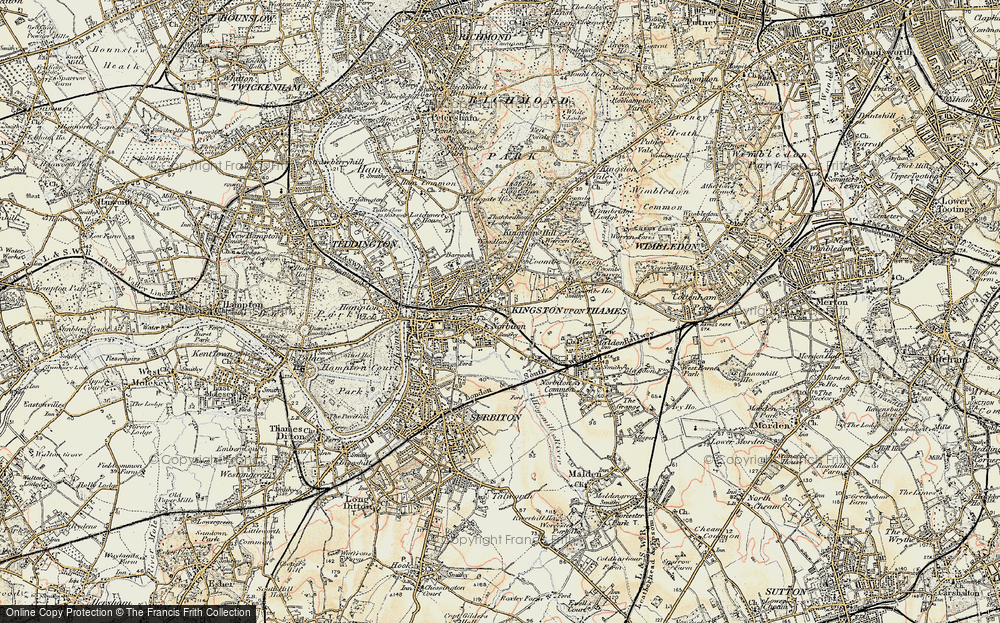 Old Map of Norbiton, 1897-1909 in 1897-1909