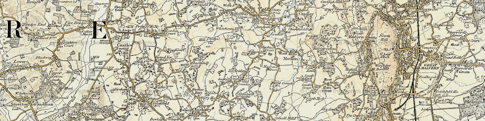 Old map of Norbridge in 1899-1901