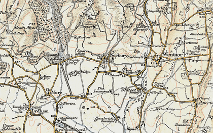 Old map of Norbury in 1902-1903