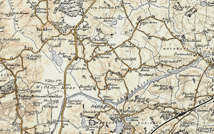 Old map of Norbury in 1902