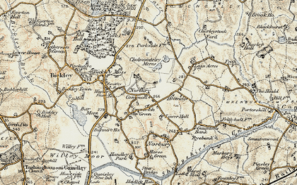 Old map of Norbury Common in 1902