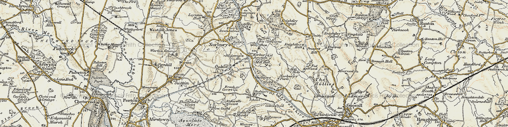 Old map of Norbury Junction in 1902