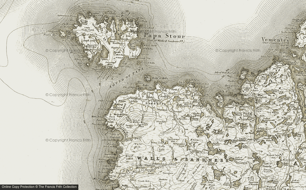 Old Map of Norby, 1911-1912 in 1911-1912