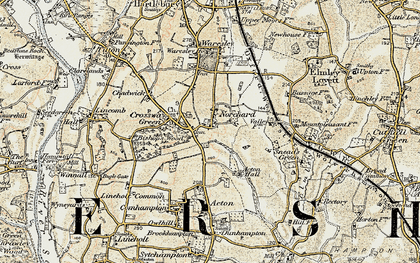 Old map of Norchard in 1901-1902