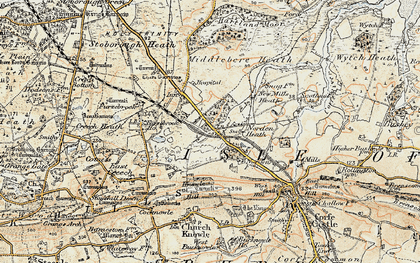 Old map of Norden in 1899-1909