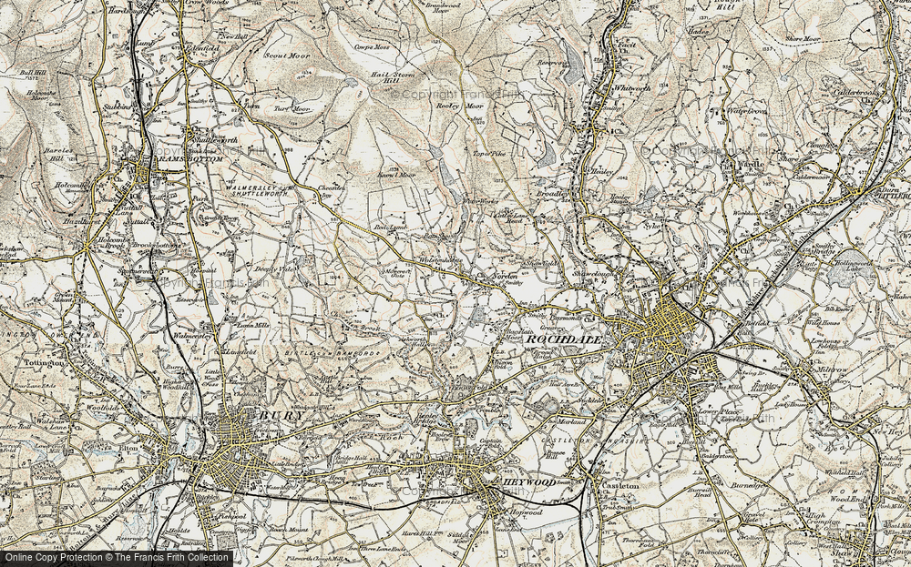 Old Map of Norden, 1903 in 1903