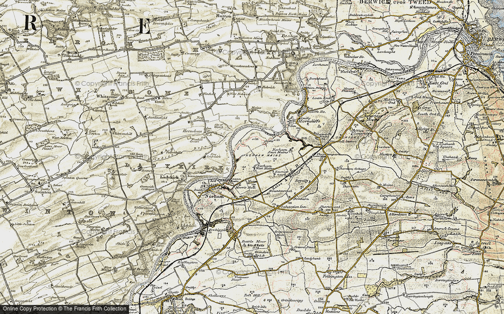 Old Map of Historic Map covering Mount Carmel in 1901-1903