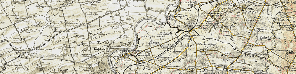 Old map of Mount Carmel in 1901-1903