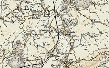Old map of Norleaze in 1898-1899