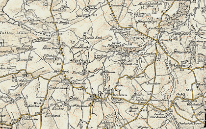 Old map of Norley in 1900