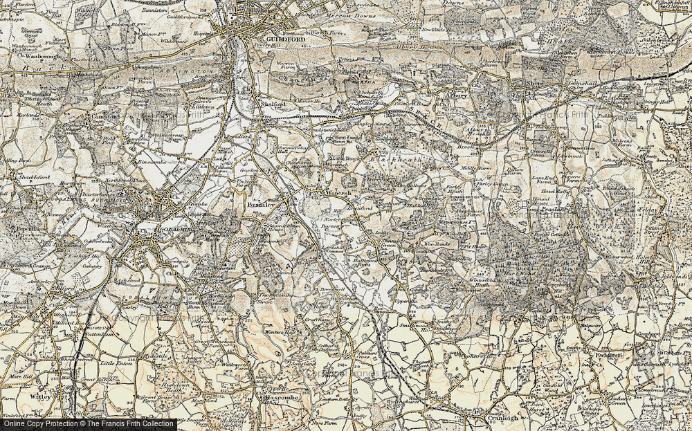 Old Map of Norley Common, 1897-1909 in 1897-1909